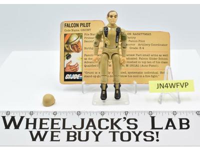Grunt V2 Falcon Glider 100% Complete GI Joe 1983 Hasbro Action Figure Vintage