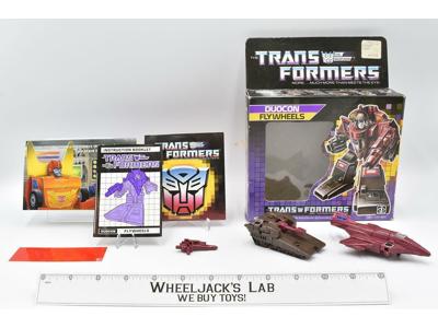 Flywheels W Box 100% Complete 1987 Vintage G1 Transformers Hasbro Action Figure