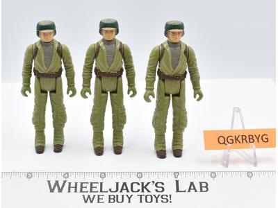 Lot Of 3 Rebel Commandos Star Wars 1980's Kenner Vintage Action Figures