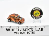 Custom Volkswagen Orange With Button 1967 Redline Hot Wheels Mattel Vintage RL