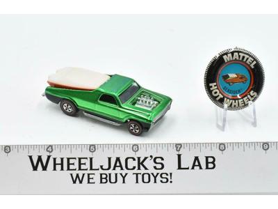 Seasider With Button Green 1970 Redline Hot Wheels Mattel Vintage RL