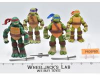 Lot of 4 Teenage Mutant Ninja Turtles 2012 Viacom 4.5" Action Figures
