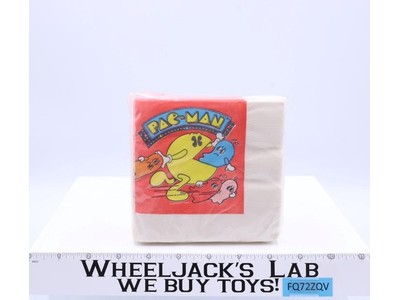 Pac-Man Party Facial Tissue Napkins Reed 1982 Vintage SMALL