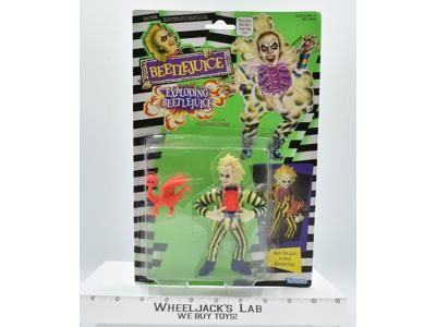 Exploding Beetlejuice W/ Dreadful Dragon Beetlejuice 1989 Kenner Figure MOSC