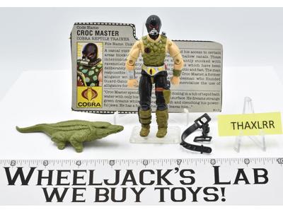 Croc Master V1 GI Joe ARAH Vintage Hasbro 1987 Action Figure