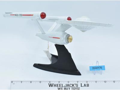 USS Enterprise Die-Cast Star Trek 1991 Franklin Mint 15" Sculpture W/Shuttle