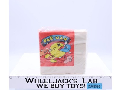 Pac-Man Party Facial Tissue Napkins Reed 1982 Vintage SMALL