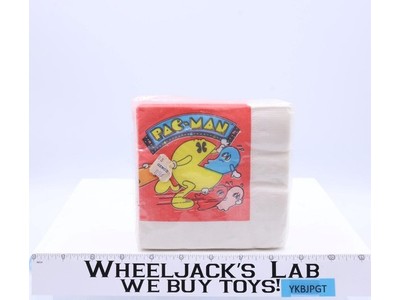 Pac-Man Party Facial Tissue Napkins Reed 1982 Vintage SMALL