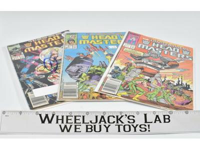 Lot of 3 Marvel Headmasters The Transformers Comics Vintage 1980's