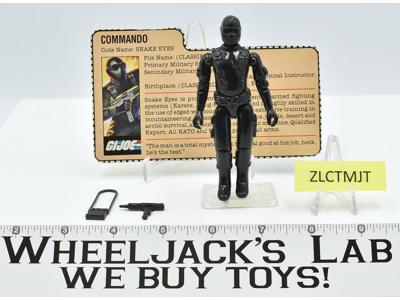 Snake Eyes V1 Straight Arm Complete 1982 GI Joe Hasbro Vintage Action Figure