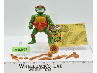 Storage Shell Raphael 100% Complete Teenage Mutant Ninja Turtles 1991 Playmates