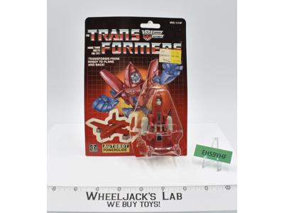 Powerglide 100% Complete Cardback w/BUBBLE 1985 G1 Transformers Action Figure