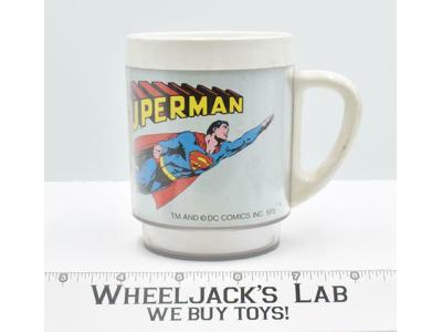 Superman Coffee Mug DC Comics Vintage 1978 Dawn Plastic Mug