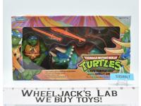 Cave Turtle Leo &amp; Dingy Dino Teenage Mutant Ninja Turtles 1992 Playmates NEW MIB