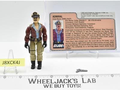 Admiral Keel-Haul V1 100% Complete G.I. Joe 1985 Hasbro Vintage Action Figure