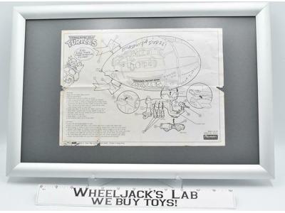 Teenage Mutant Ninja Turtles Blueprint ONLY 1991 Blimp Detachable Glider #5020-2
