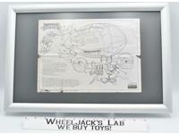 Teenage Mutant Ninja Turtles Blueprint ONLY 1991 Blimp Detachable Glider #5020-2