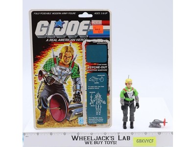 Psyche-Out V1 100% Complete W/34 Cardback 1987 GI Joe Hasbro Vintage