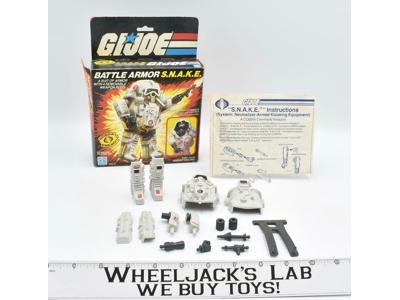 S.N.A.K.E. Armor Suit WHITE 100% Complete W/Box GI Joe ARAH Cobra 1983 Vehicle