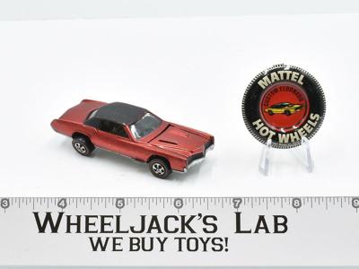 Custom Eldorado Red With Button 1968 Hot Wheels Mattel Vintage Redline RL