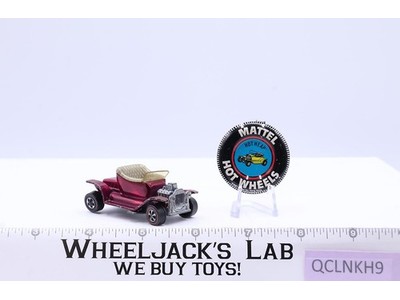 Hot Heap Creamy Pink Champagne Int 1968 Mattel Hot Wheels Redline RL w/ Button