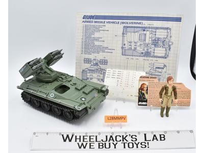 Wolverine &amp; Cover Girl Complete Vehicle 1983 GI Joe Hasbro Action Figure Vintage