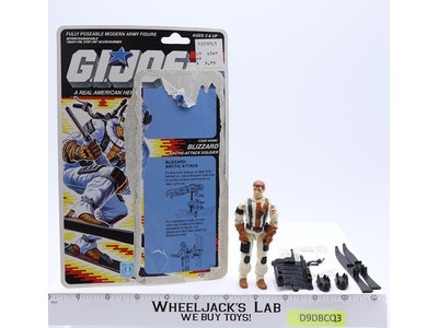 Blizzard V1 100% Complete 34 Cardback 1988 G.I. Joe Hasbro Vintage Action Figure