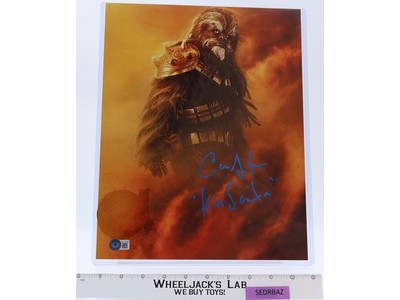 Krrsantan Star Wars The Book of Boba Fett Carey Jones AUTOGRAPHED 14x11 Picture