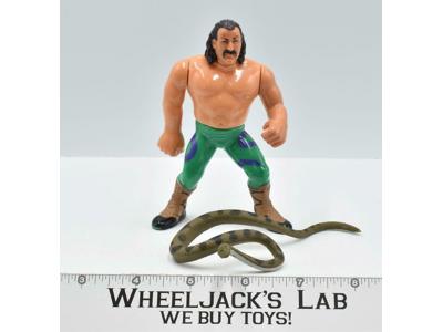 Jake the Snake Roberts W/Damien WWF Wrestling Series 1 1990 Hasbro Action Figure