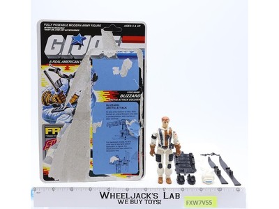 Blizzard V1 100% Complete 34 Cardback 1988 G.I. Joe Hasbro Vintage Action Figure
