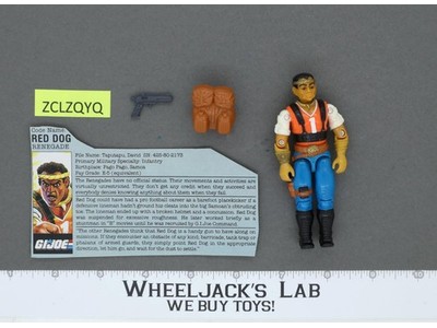 Red Dog V1 100% Complete G.I. Joe 1987 Hasbro Vintage Action Figure