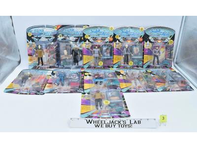 Lot of 11 #3 Star Trek The Next Generation Playmates 1990's Action Figures