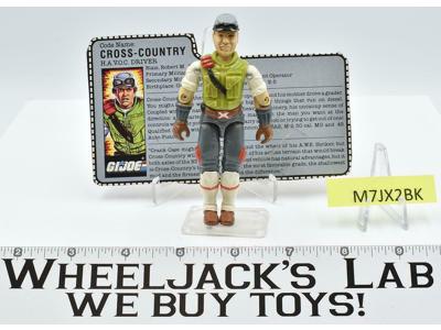 Cross Country V1 100% Complete 1986 GI Joe ARAH Hasbro Action Figure