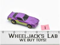 Purple Camaro Z-28 #1 Blackwall Hot Wheels Mattel 1982 Vintage