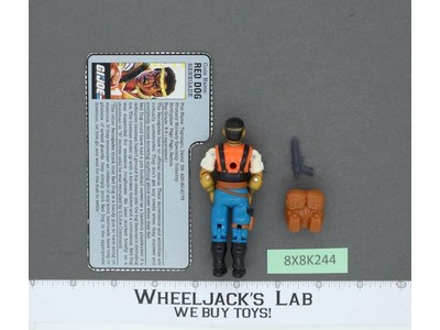 Red Dog V1 100% Complete G.I. Joe 1987 Hasbro Vintage Action Figure