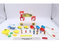 Mickey's Airport 6279 W/ 9 Figures Disney 1987 Arco Vintage Playset