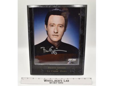 Lieutenant Commander Data Star Trek Next Generation 2001 AUTOGRAPHED Plaque