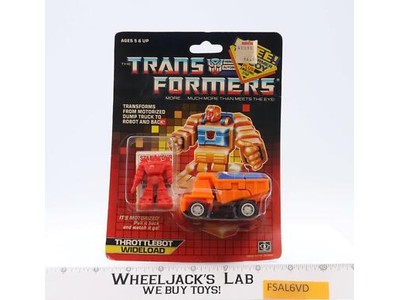 Wideload W/RED DECOY Throttlebot MOSC 1986 Vintage Hasbro G1 Transformers