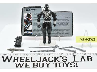 Snake Eyes V3 100% Complete 1989 GI Joe Vintage ARAH Hasbro Action Figure