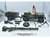 Combat Jeep 7000 W/ Trailer GI Joe 1965 Vintage Vehicle Action Figure