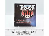 1-2 Checklist Toy Catalog Booklet Insert CANADIAN Transformers 1985 Hasbro
