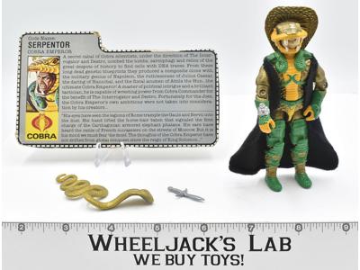 Serpentor V1 100% Complete YELLOW NECK G.I. Joe 1986 Hasbro Vintage Figure