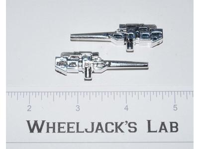 Eject Rewind Silver Guns Lasers Pair 1986 Vintage G1 Transformers Action Figure