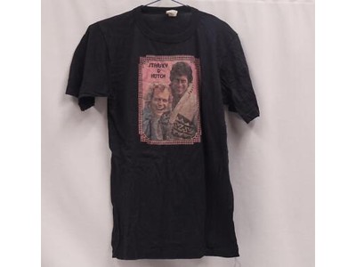 Starsky & Hutch T-Shirt Adult Medium Top Black David Soul Paul Michael Glaser