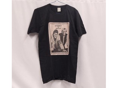 Starsky & Hutch T-Shirt Adult Medium Med Top Black David Soul Paul Glaser