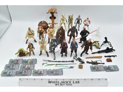 Lot of 19 Assorted Figures Star Wars Clone Wars Saga Legacy Anniversary Hasbro