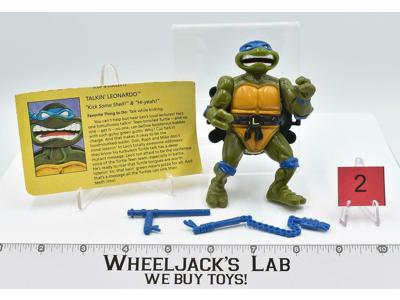 Talking Turtle Leo #2 Teenage Mutant Ninja Turtle 1991 Playmates Action Figure