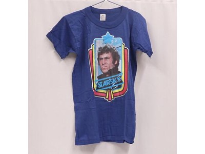 Starsky & Hutch T-Shirt Adult Small Sm Top Blue Paul Michael Glaser