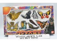 Charafull World Daishingeki Set Godzilla 1993 Bandai Action Figure MIB NEW
