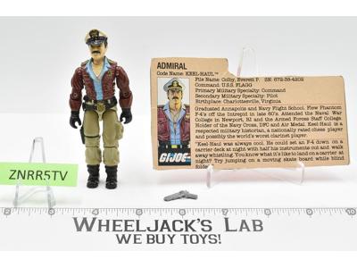 Admiral Keel-Haul V1 100% Complete G.I. Joe 1985 Hasbro RED BACK MAIL AWAY